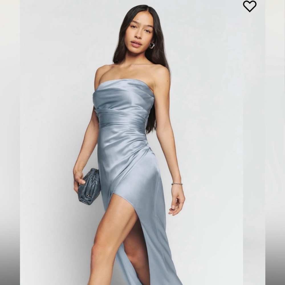 Reformation Barrow Silk Dress